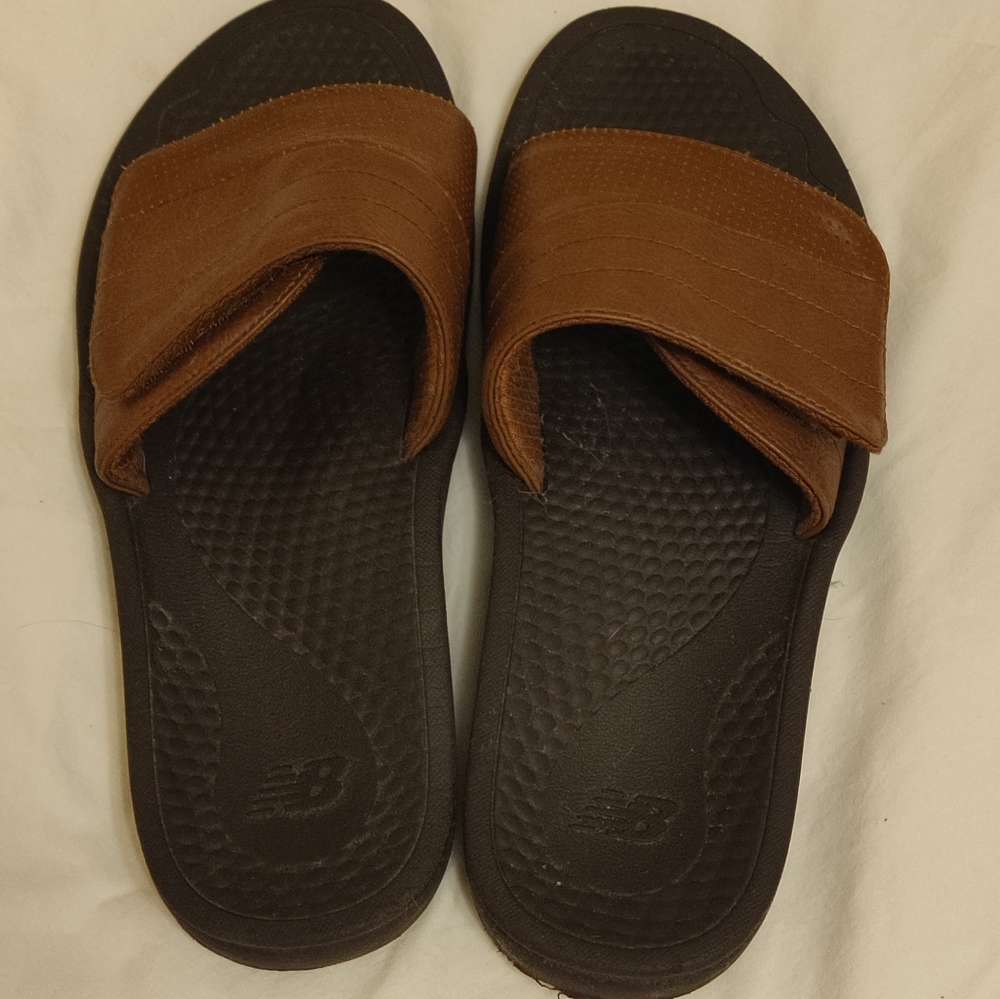 Brown Slide Sandals